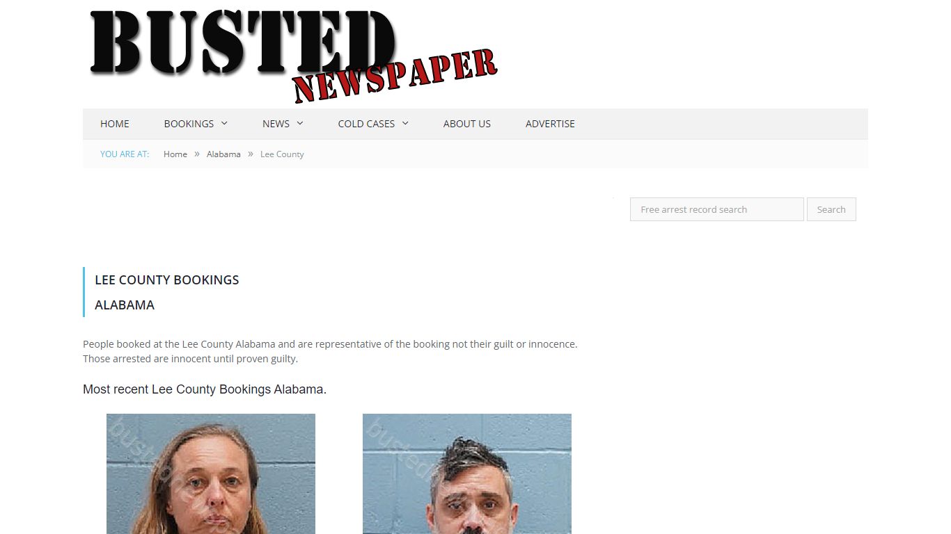 Lee County, AL Mugshots - BUSTEDNEWSPAPER.COM